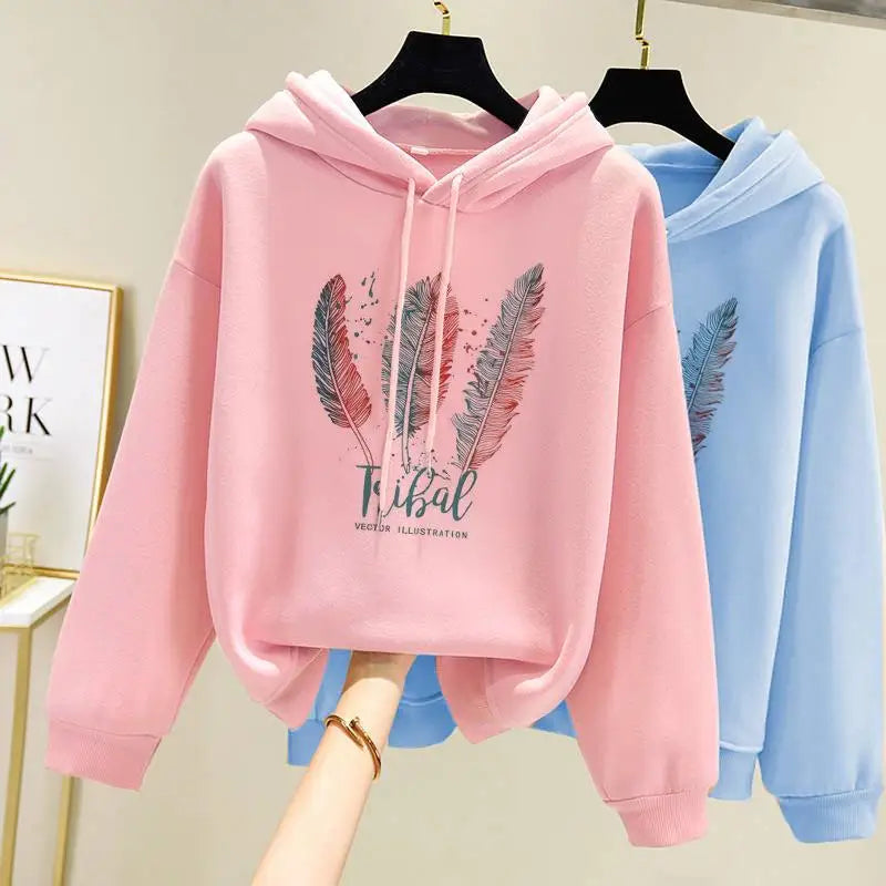 Casual Cotton Womens Hoodies