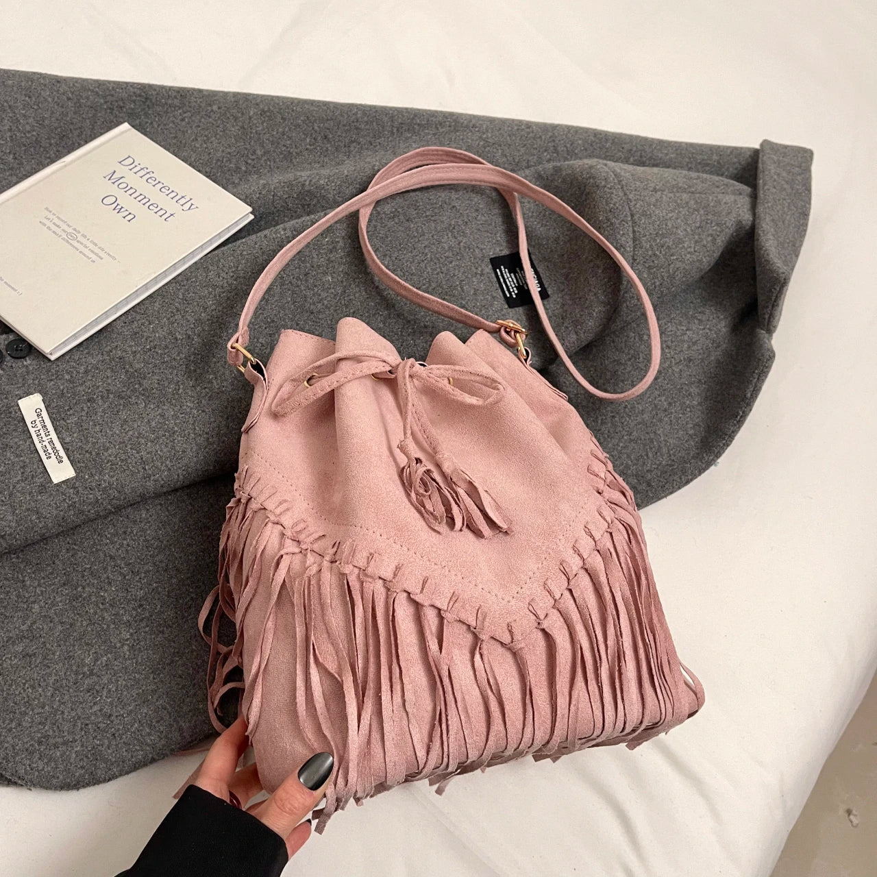 Womens Soft Tassel Vintage Handbags