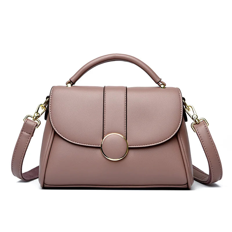 Fashion Solid Color Crossbody Bag – Luxury Designer Women's Shoulder Handbag, New Tote for Ladies