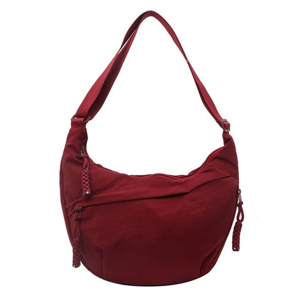 High-Capacity Nylon Shoulder Bag – Women's Versatile Crossbody & Messenger Hobo Bag