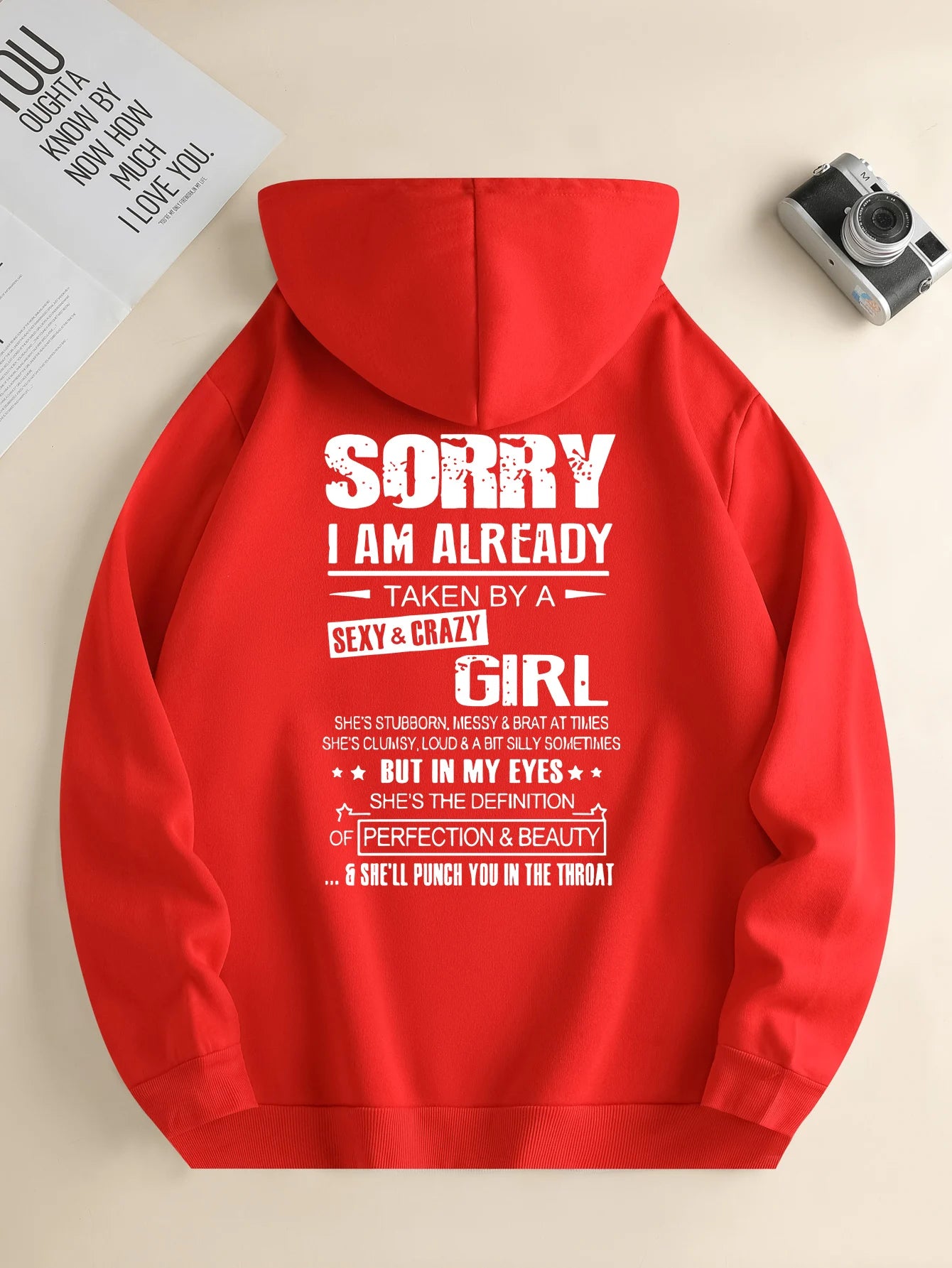 Sorry I am Already Taken by a Sexy Girl Printed Hoodie – Travel & Casual Outfit with Printed Design