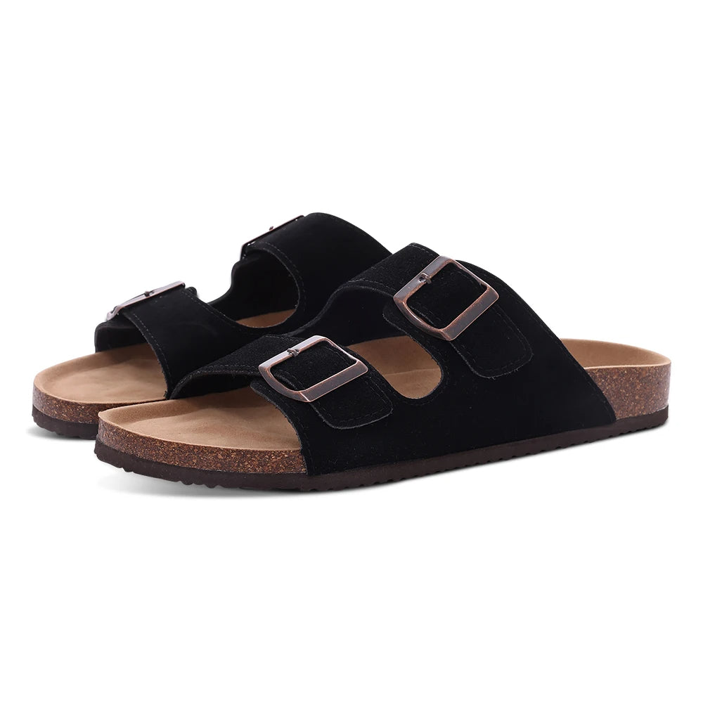 New Fashion Suede Cork Sandals