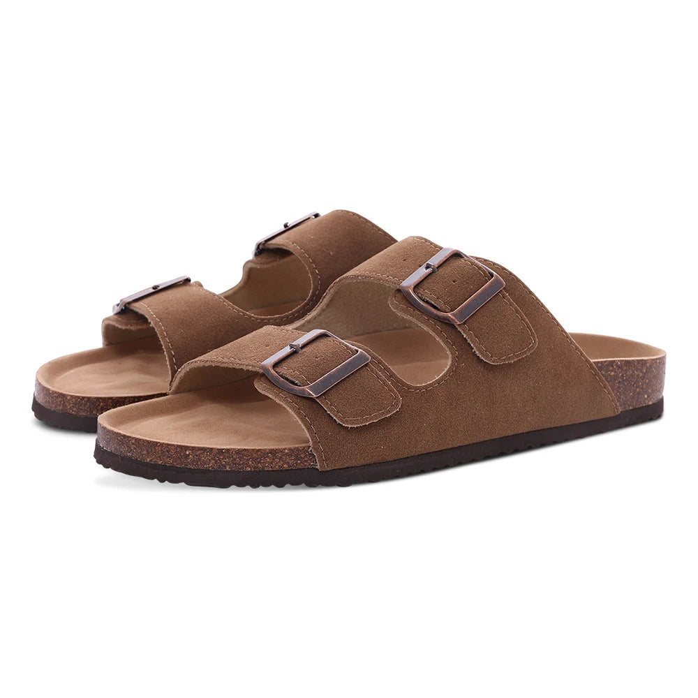 New Fashion Suede Cork Sandals