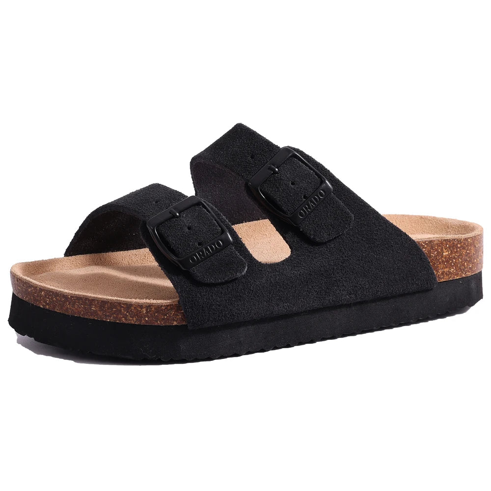 New Fashion Suede Cork Sandals