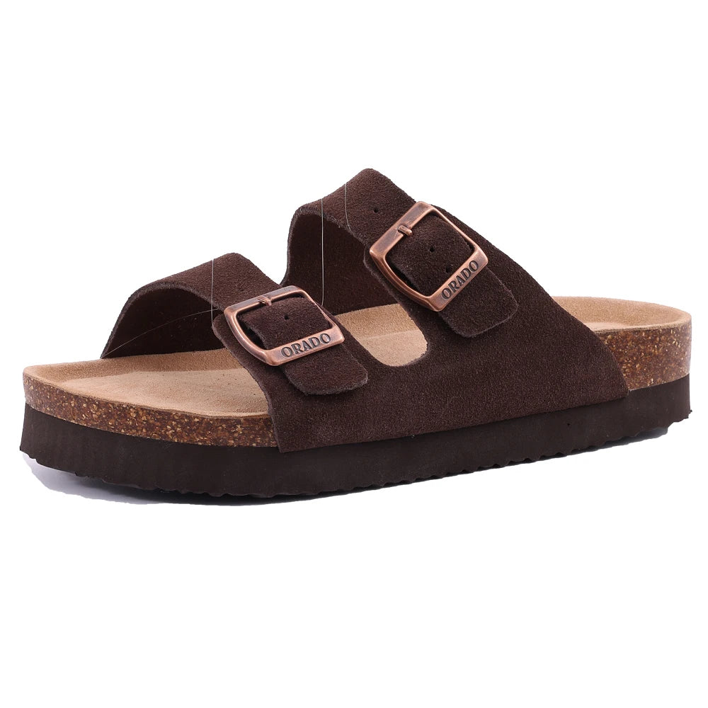 New Fashion Suede Cork Sandals