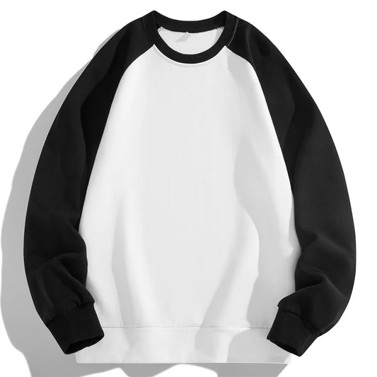 Oversized 4XL Patchwork Sweatshirt – Men’s Streetwear Pullover