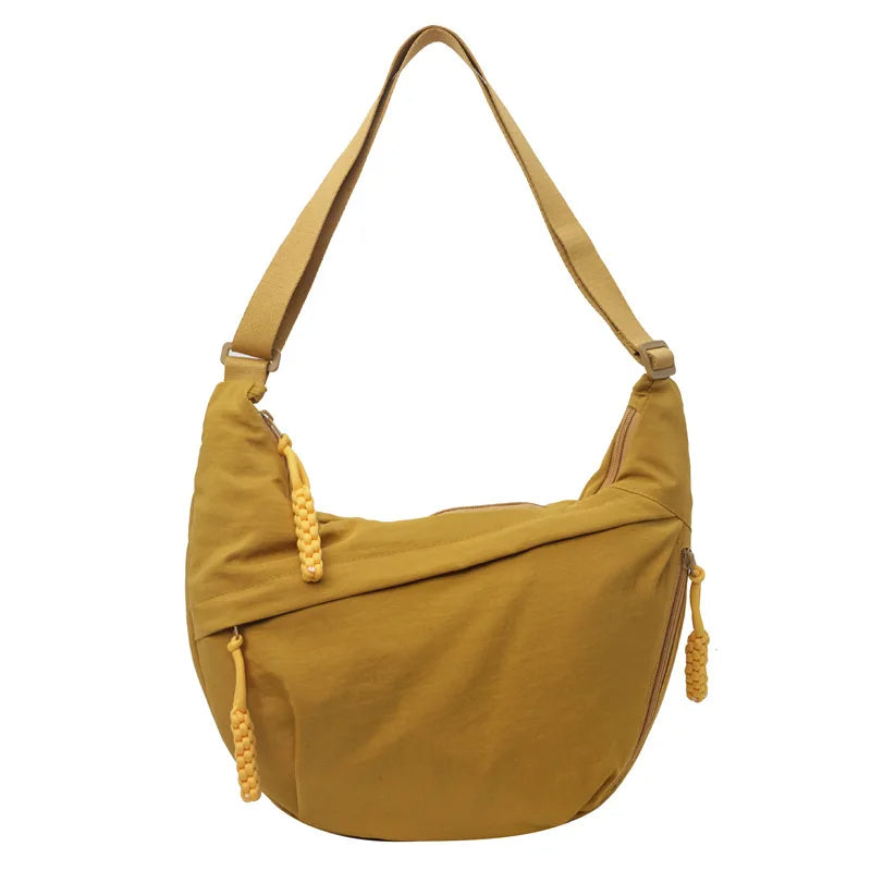 High-Capacity Nylon Shoulder Bag – Women's Versatile Crossbody & Messenger Hobo Bag