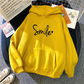 Womens Always Smile Stay Positive Casual Hoodies