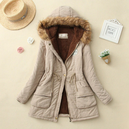 Women's Casual Warm Fur Outwear Parka