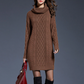 Front Pocket Design Knit Long Oversized Sweaters