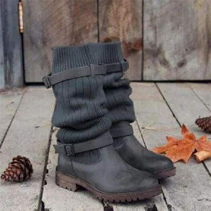 Women's Elastic Elegant Winter Mid Claf Boots