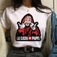 Womens La Casa De Papel Funny Summer T-Shirts