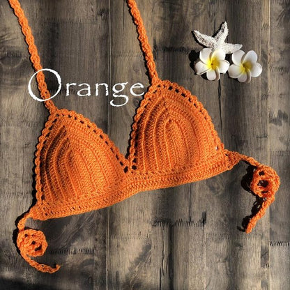 Womens Crochet Micro Brazilian Bikini Tops