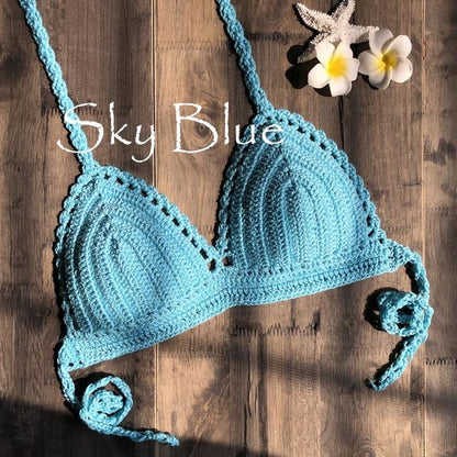 Womens Crochet Micro Brazilian Bikini Tops