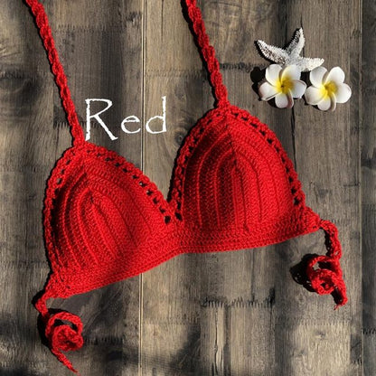 Womens Crochet Micro Brazilian Bikini Tops