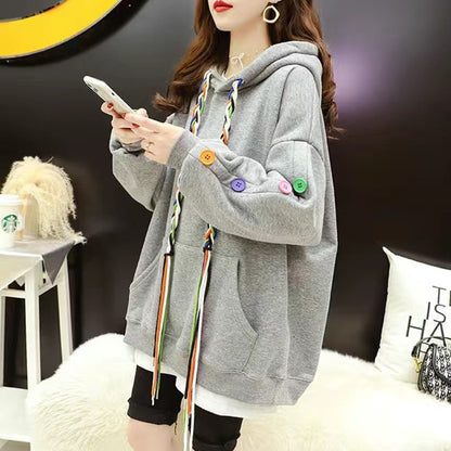 Women's Korean Style Cool LOVE Print Winter Hoodies