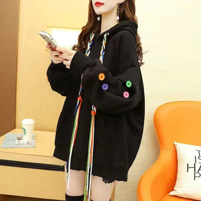 Women's Korean Style Cool LOVE Print Winter Hoodies