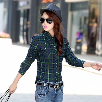 Womens Plaid Design Warm Thick Winter Shirt Jackets