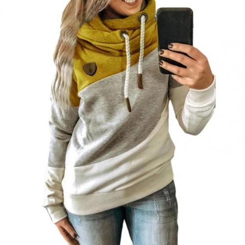 Womens New Winter Style Neck Proof Winter Hoodie Sweatshirt