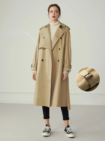 New Belted Khaki Trench Coat