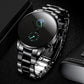 Black Fashion Dark Style Stainless Steel Quartz Casual Watches