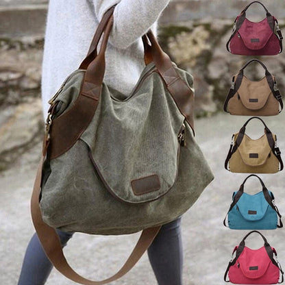 Women Soft Adjustable Canvas Handbags