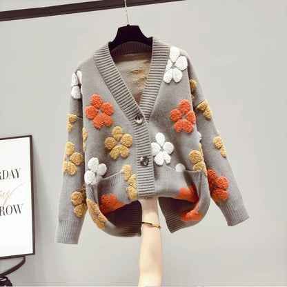 Autumn Winter Cashmere Women Soft Cardigan