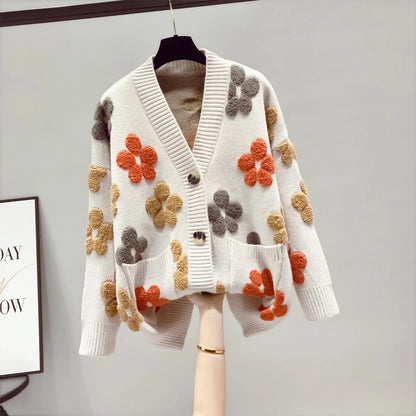 Autumn Winter Cashmere Women Soft Cardigan