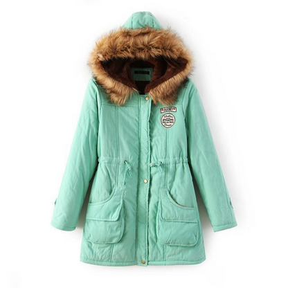 Women's Casual Warm Fur Outwear Parka