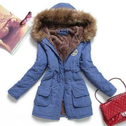 Women's Casual Warm Fur Outwear Parka