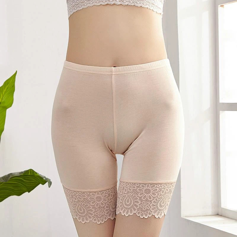 Women Plus Size Comfortable Lace Panty Underwear Shorts