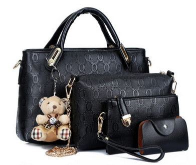 All in One Leather Handbag Sets