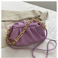 Women's Leather Gold Chain Casual Handbags