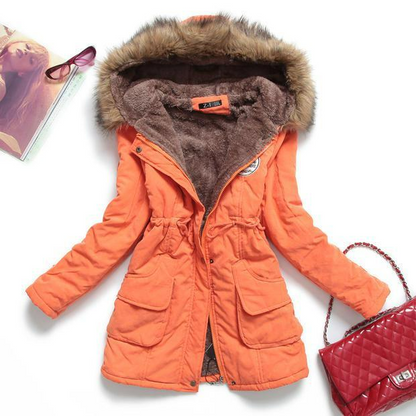 Women's Casual Warm Fur Outwear Parka