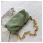 Women's Leather Gold Chain Casual Handbags