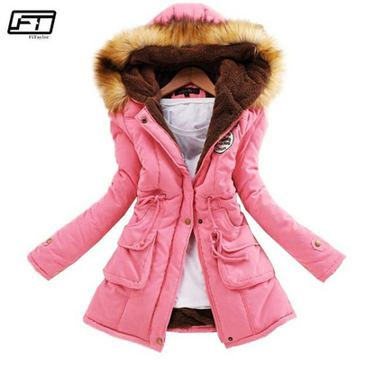 Women's Casual Warm Fur Outwear Parka