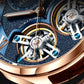 Original Design Double Flywheel Mechanical Leather Watches