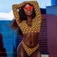 Afro Brazilian Style Plus Size Beach Dress Bikini Set