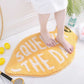 Quick Drying Non-Slip Peach Lemon Clean Themed Bathroom Rugs Door Mats