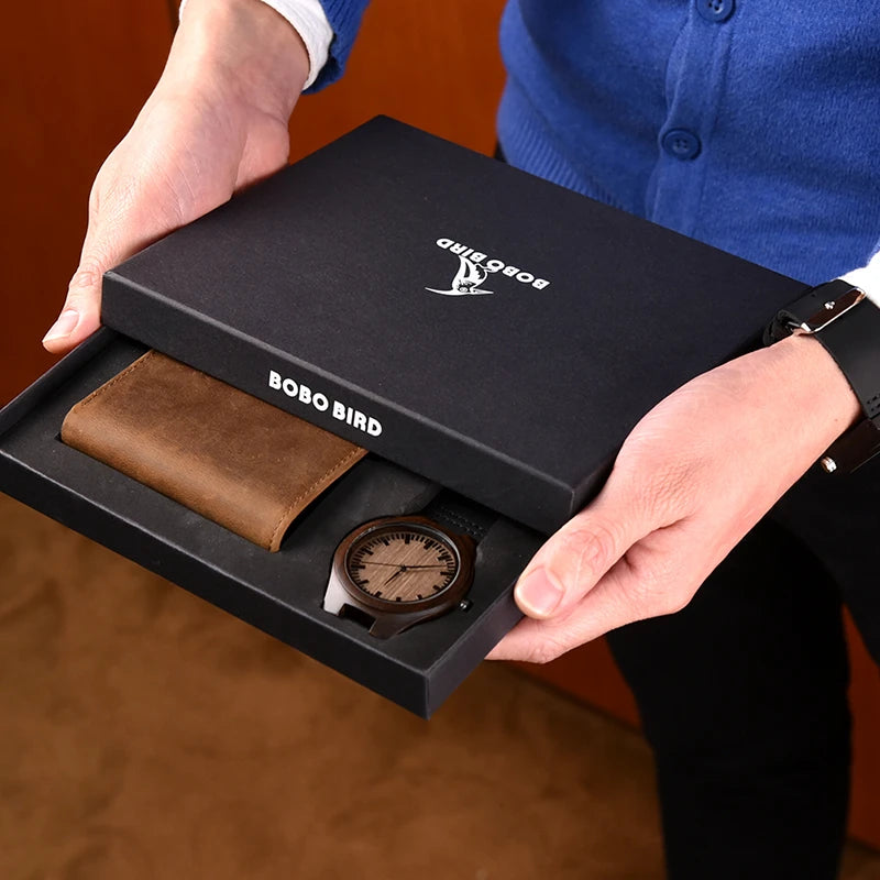 Personalized Special Gift Men Wallet Watch Set