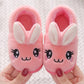 New Arrival Children Kids Plush Rabbit Winter Slippers
