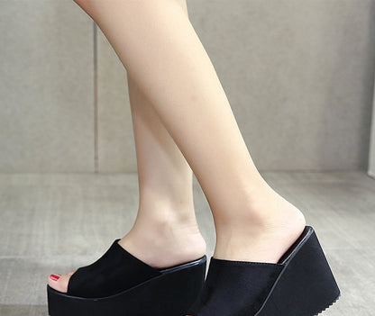 Platform High Heels Summer Slip On Women Wedges Sandals