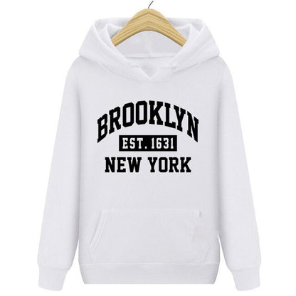 Brooklyn EST. 1631 Hoodie – Men's Fleece-Lined Warm New York Sweatshirt