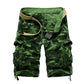 Mens Plus Size Camouflage Cargo Shorts