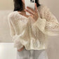 Women Hollow Out Breathable Cardigan