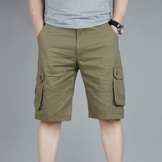 Mens Multi Pockets Breathable Comfortable Cargo Shorts