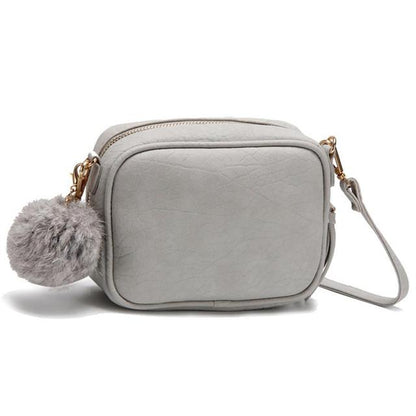 Furry Ball Mini Crossbody Bags