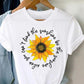 Summer Graphic Happy O Neck Womens T-Shirts