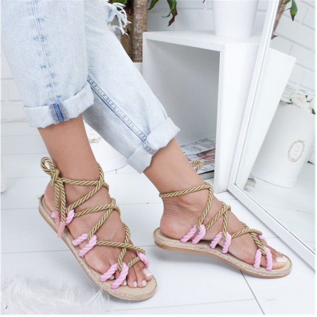 Womens Casual Lace Up Style Summer Shoes