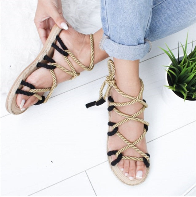 Womens Casual Lace Up Style Summer Shoes